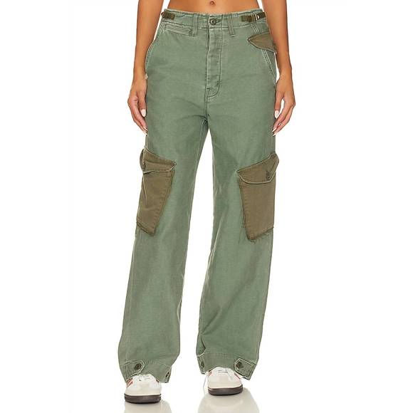 NEW MOTHER g.i. jane greaser nerdy pant in on the double - Picture 1 of 4